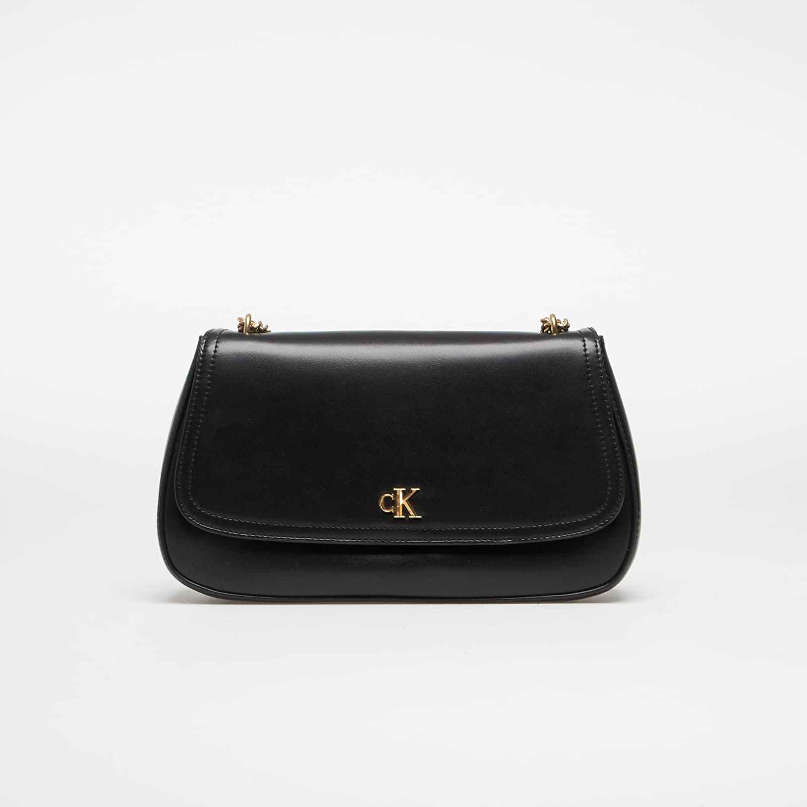 Rankinės Calvin Klein Convertible Chain Medium Bag Black/ Antique Light Gold