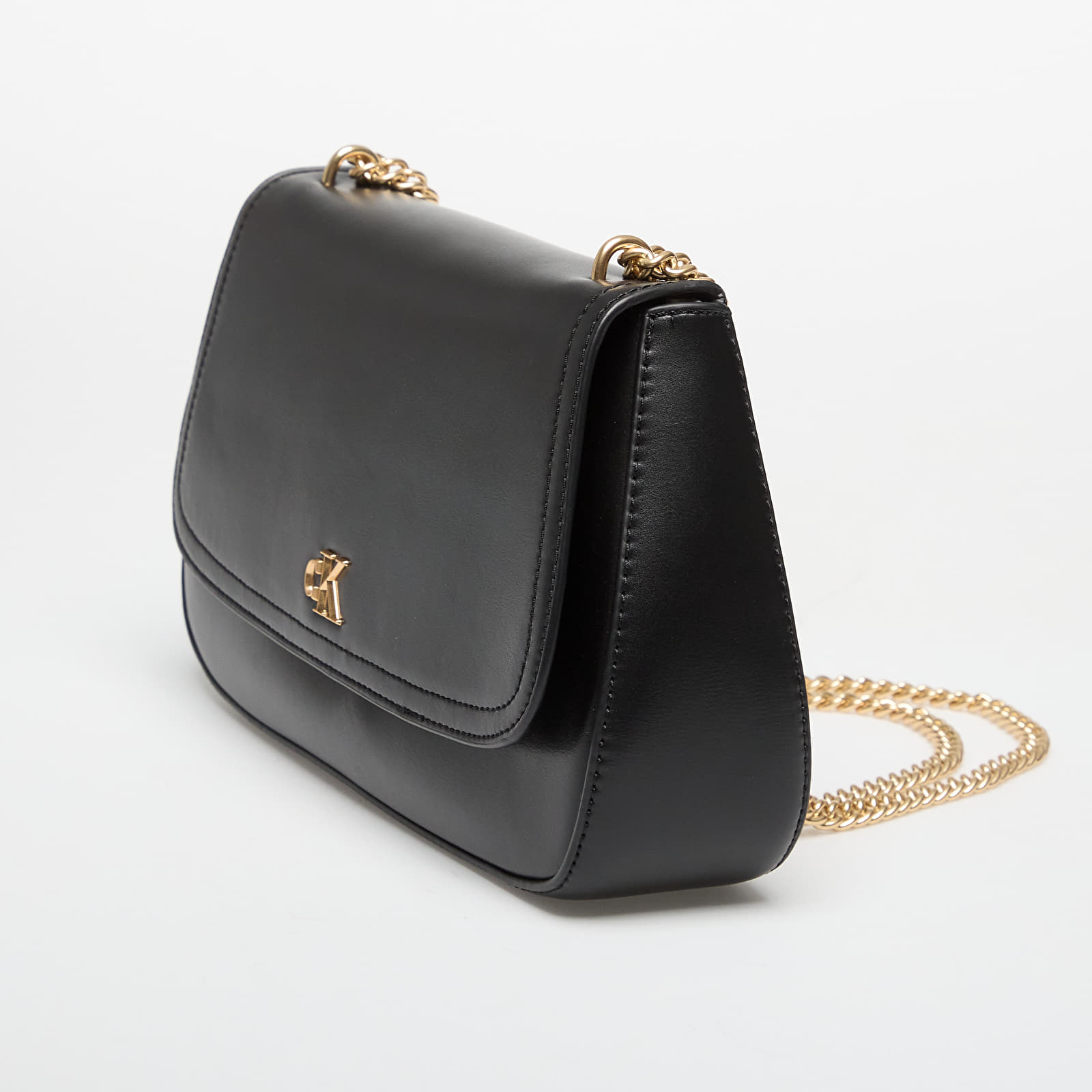 Rankinės Calvin Klein Convertible Chain Medium Bag Black/ Antique Light Gold