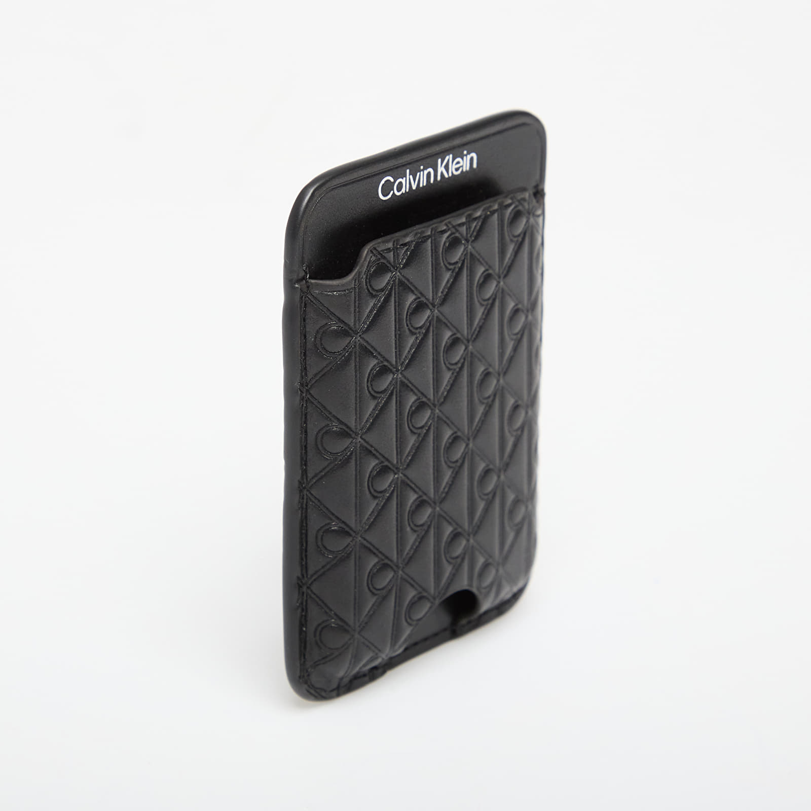 Plånböcker Calvin Klein Aop Leather Magnetic Card Case Black