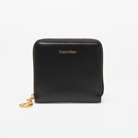 Plånbok Calvin Klein Hardware Square Zip Around Black