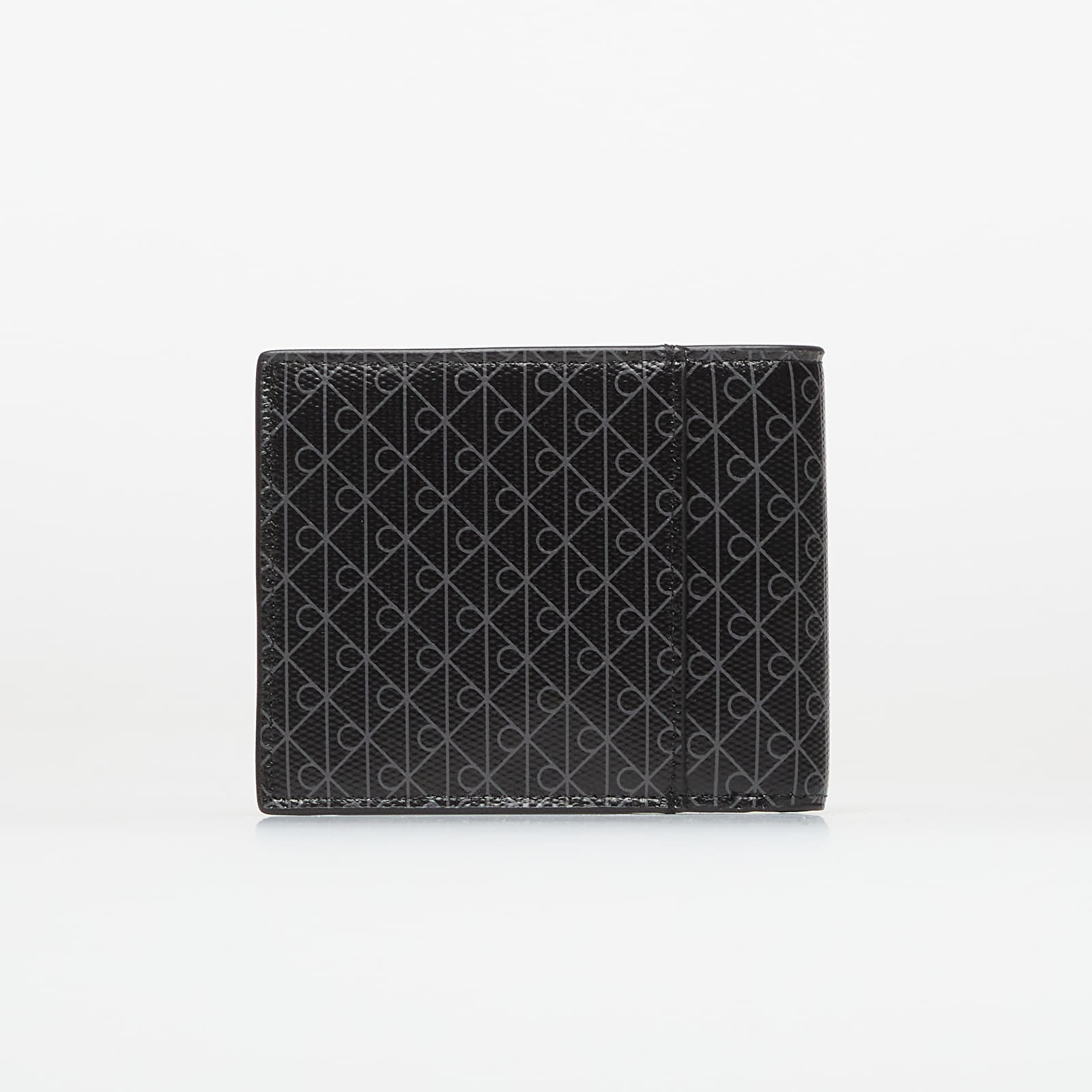 Piniginės Calvin Klein Emblem Aop Coated Ew Billfold Wallet Black