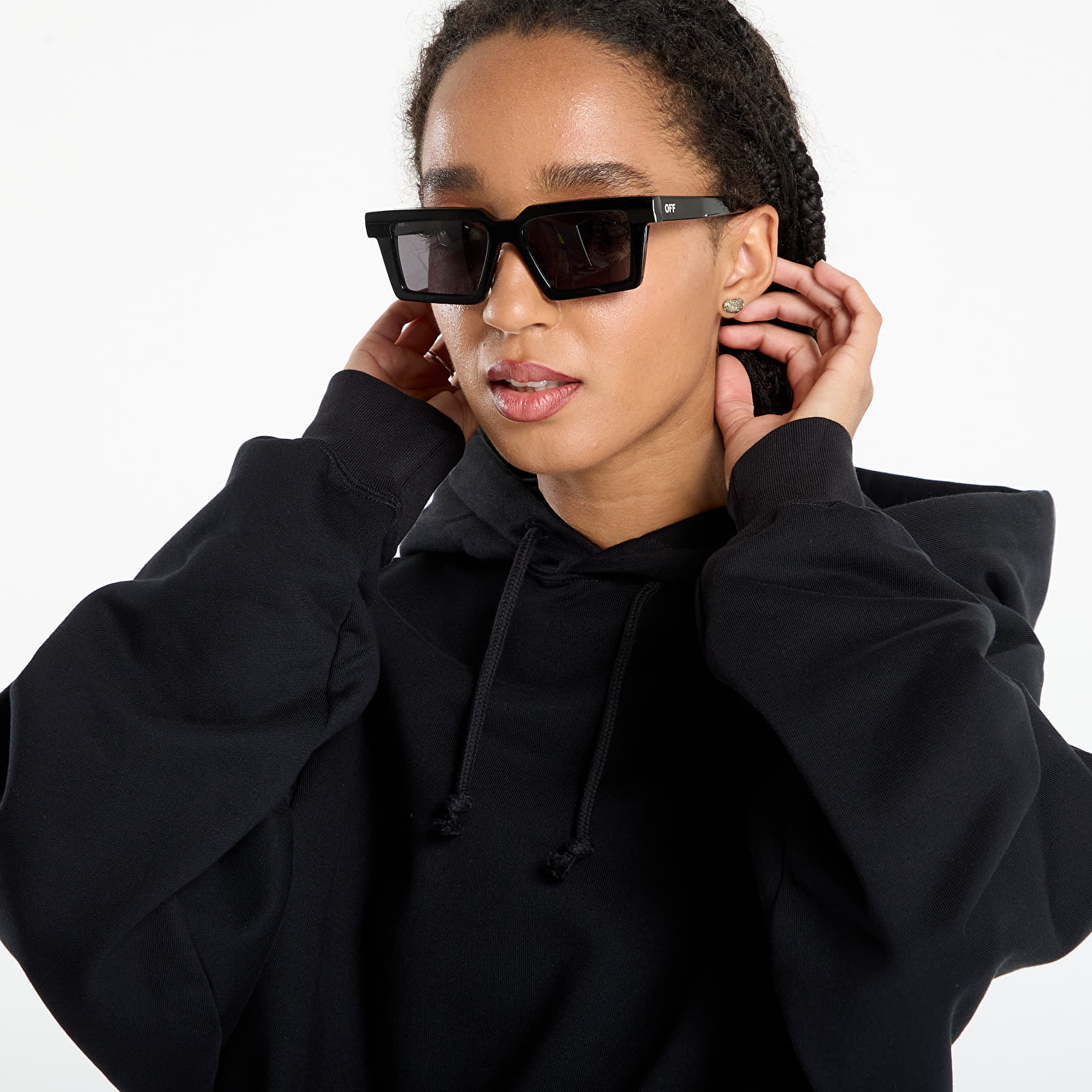 Hanorace pentru femei Y-3 Fleece Hoodie Black