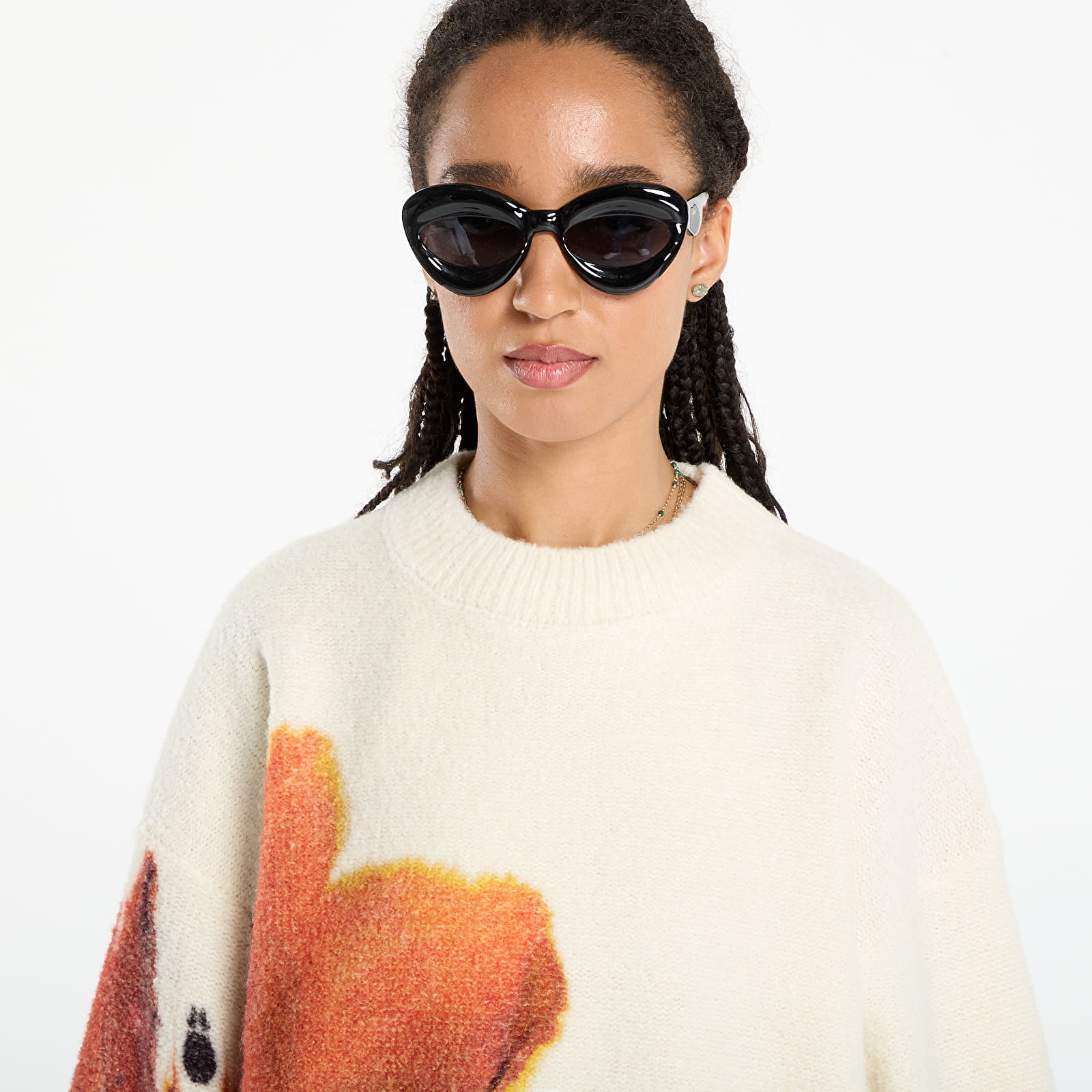 Trøjer Y-3 Graphix Knit Crew UNISEX Core White