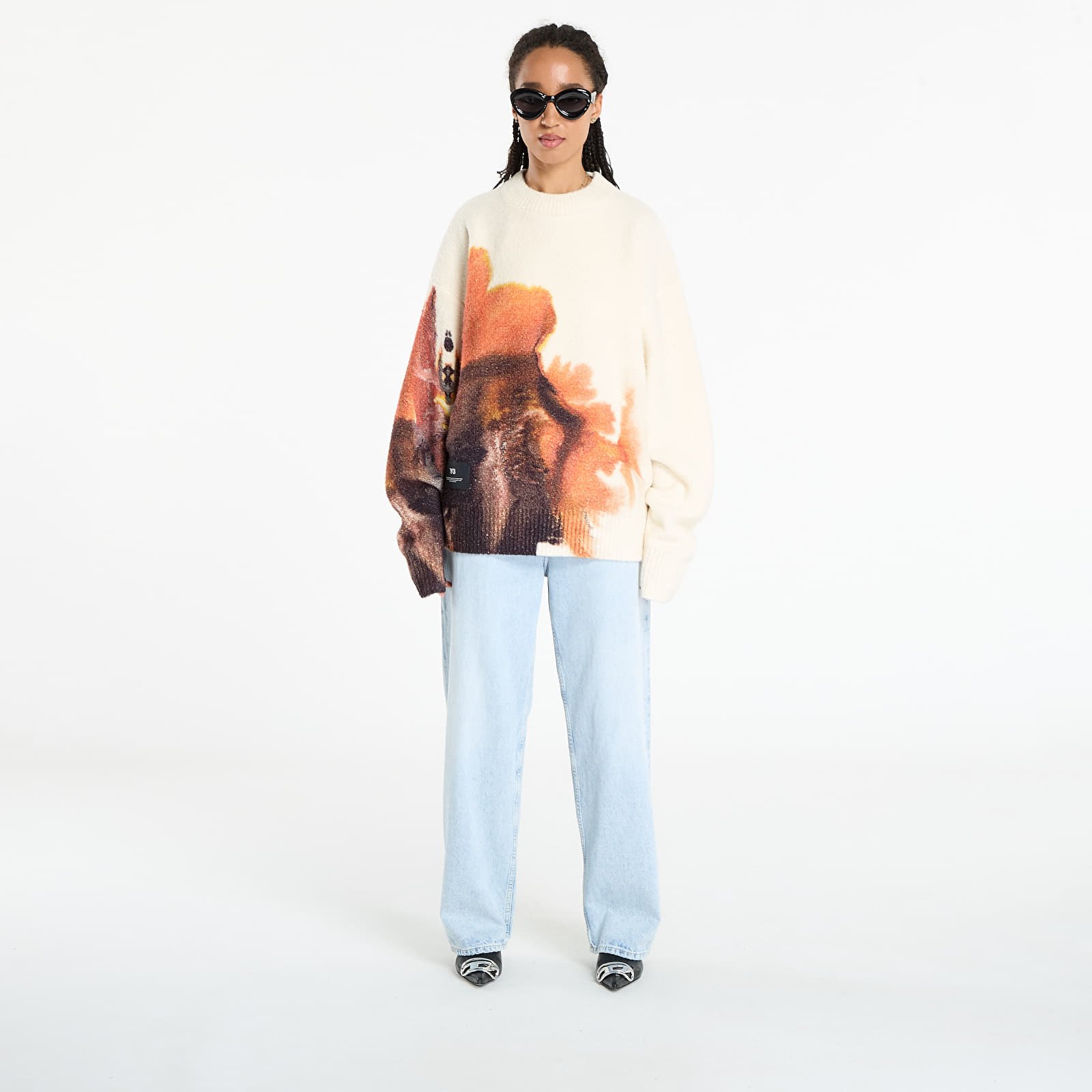 Trøjer Y-3 Graphix Knit Crew UNISEX Core White