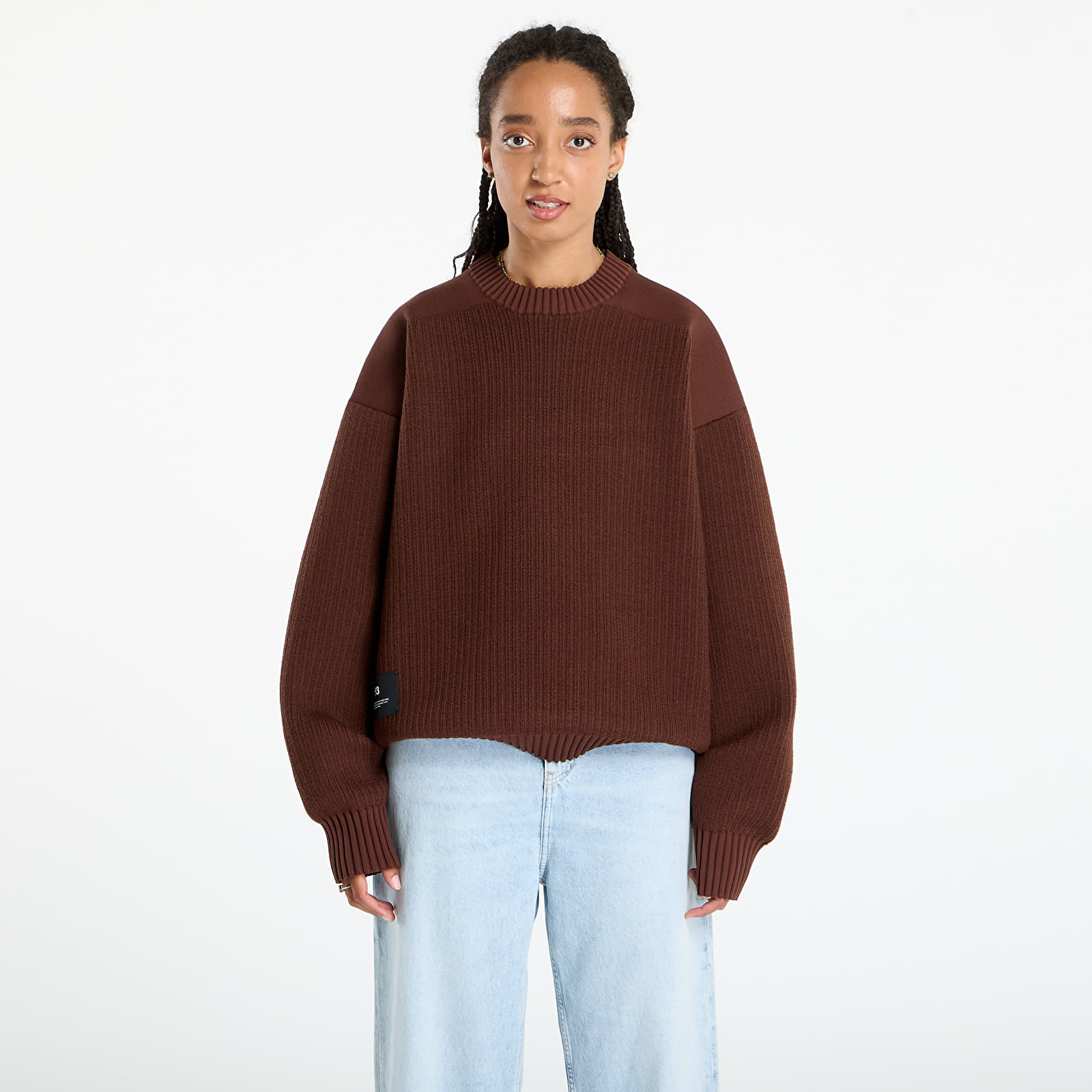 Puloveri Y-3 Padded Ut Crew UNISEX Mystery Brown