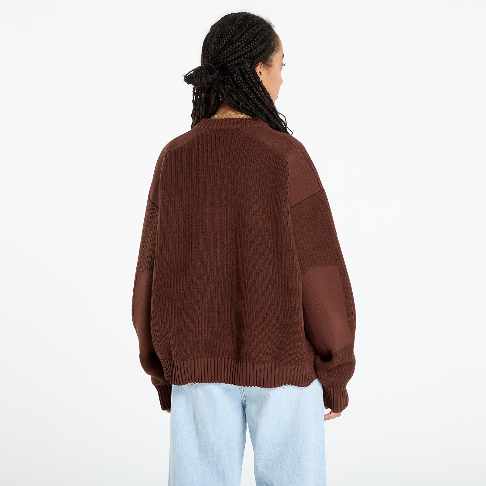 Puloveri Y-3 Padded Ut Crew UNISEX Mystery Brown