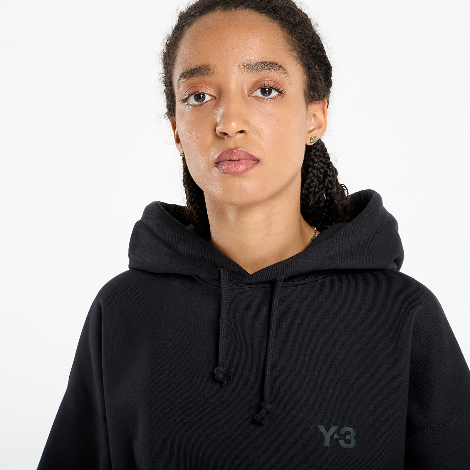 Hanorace pentru bărbați Y-3 Fleece Hoodie UNISEX Black