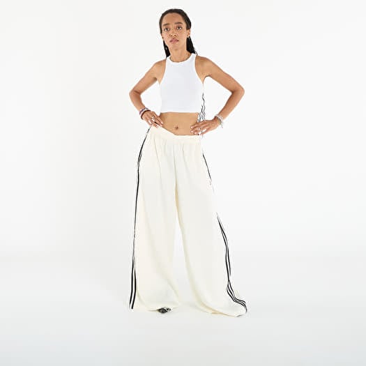 Pants adidas Adicolor Satin Wide Leg Track Joggers Cream White