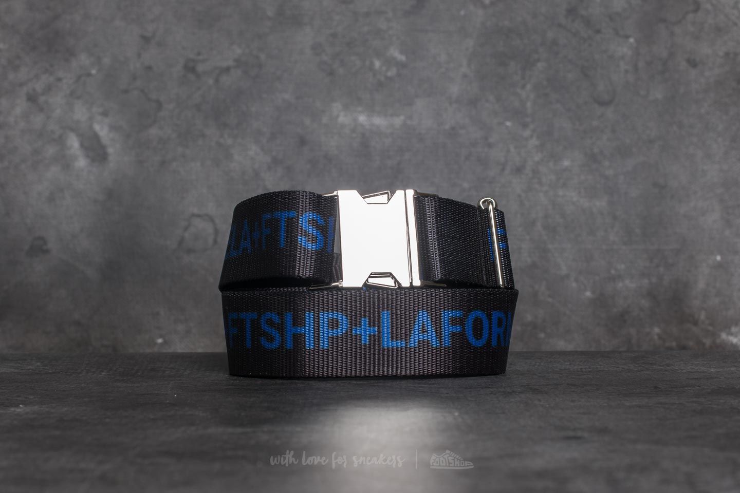 Pásky FTSHP + LAFORMELA "No Season" Belt Black/ Blue