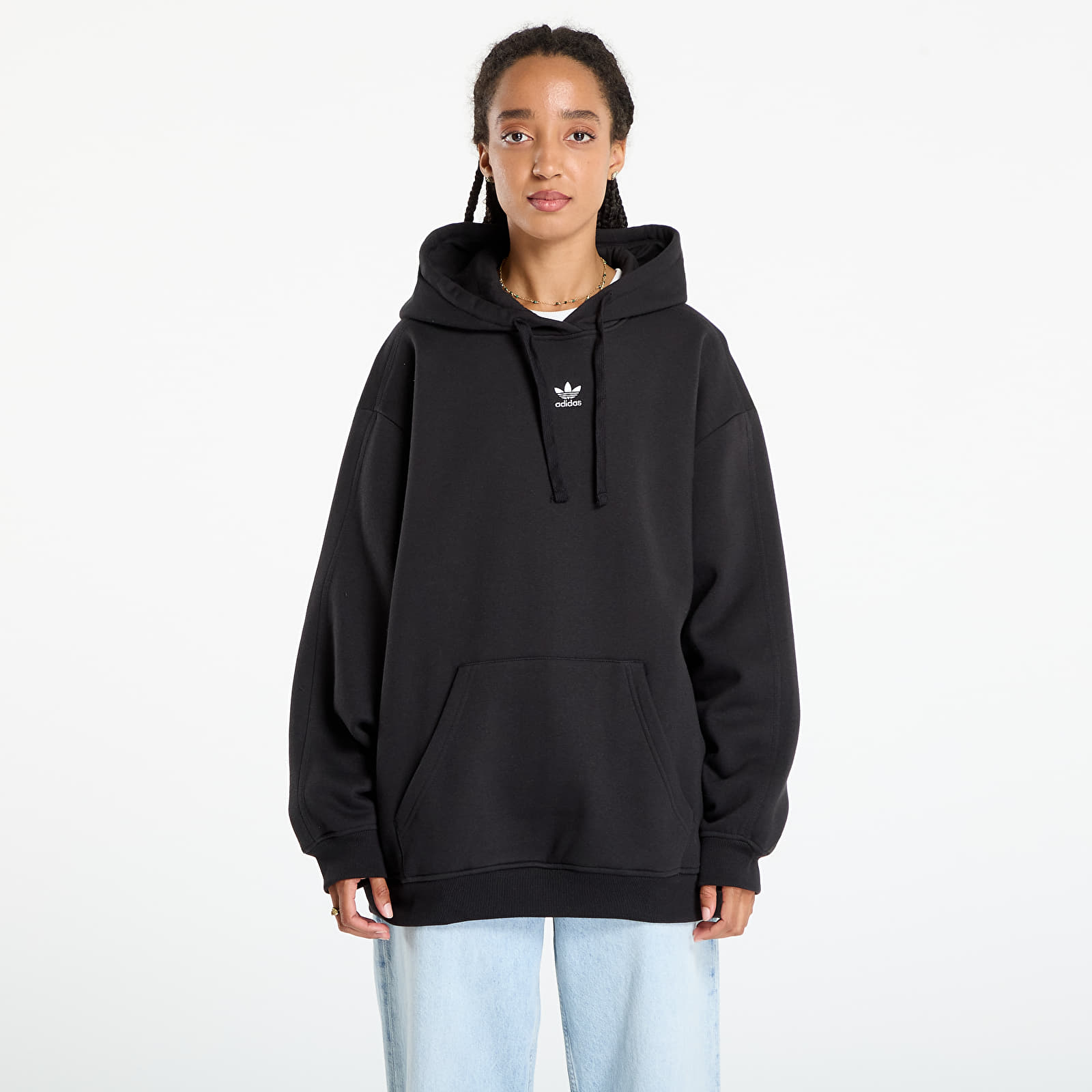 Hoodies och sweatshirts adidas Essentials Oversized Fleece Hoodie Black