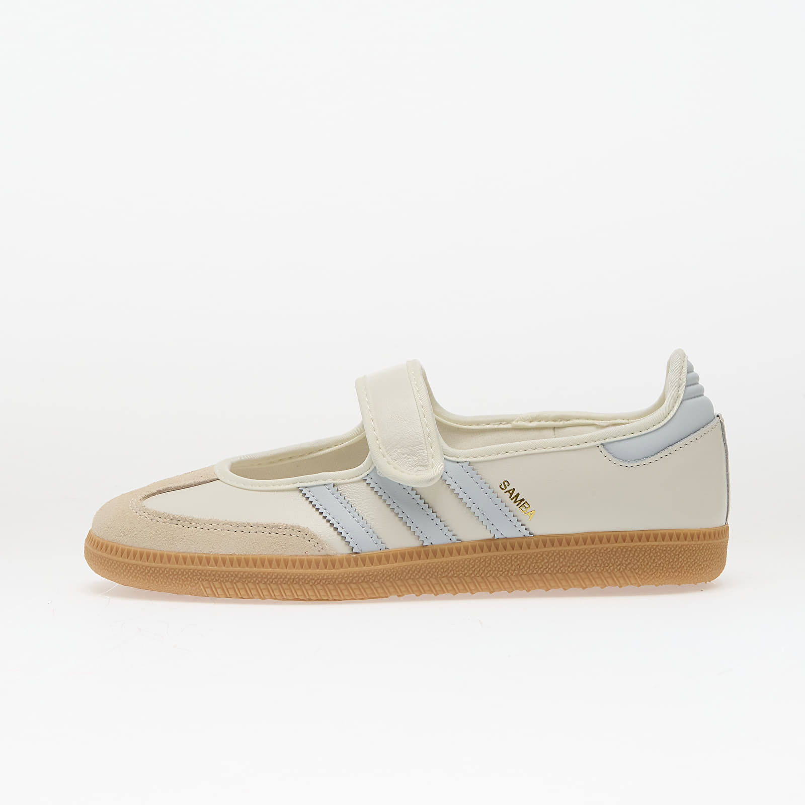 Skor för kvinnor adidas Samba Jane W Cloud White/ Gum/ Halo Blue