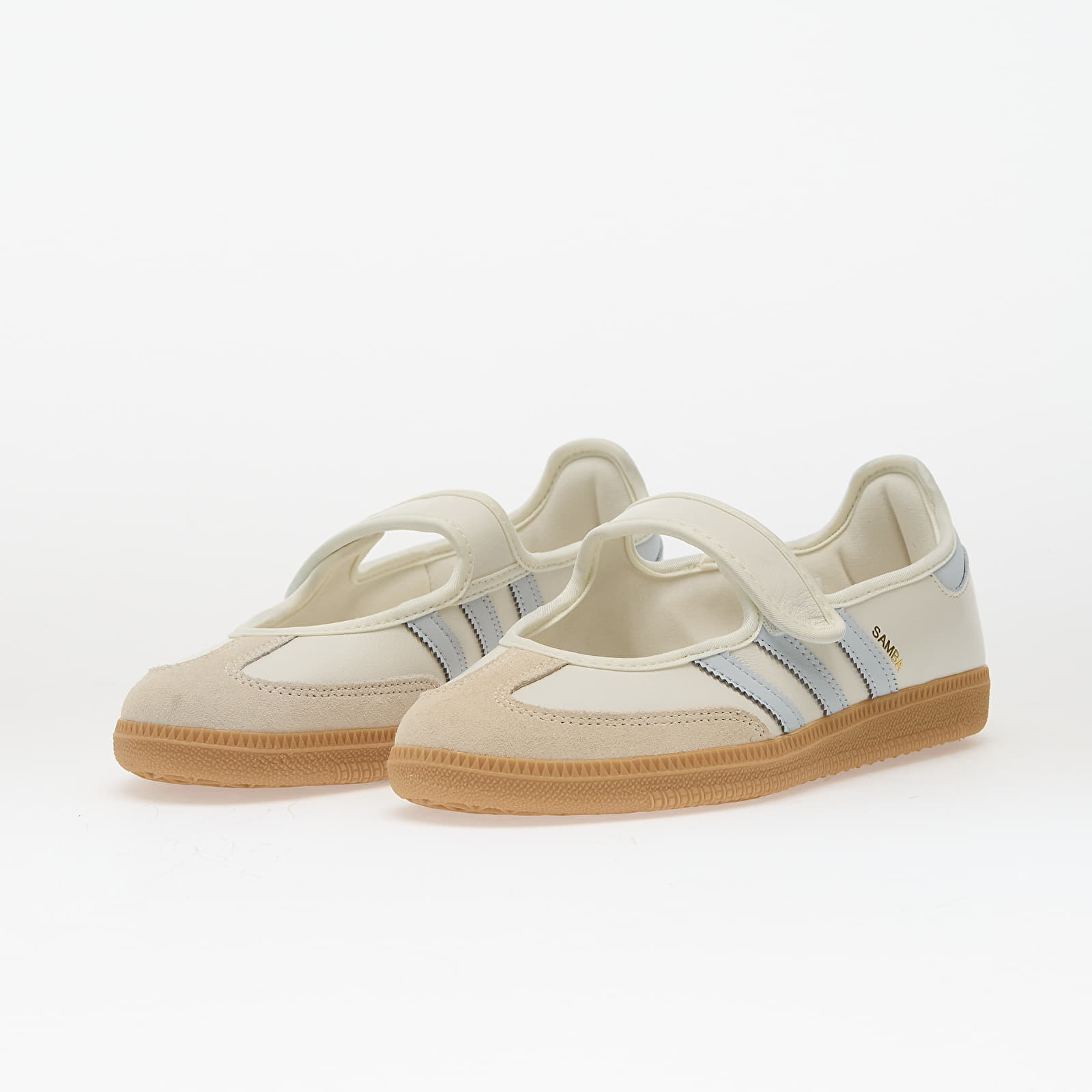 Skor för kvinnor adidas Samba Jane W Cloud White/ Gum/ Halo Blue