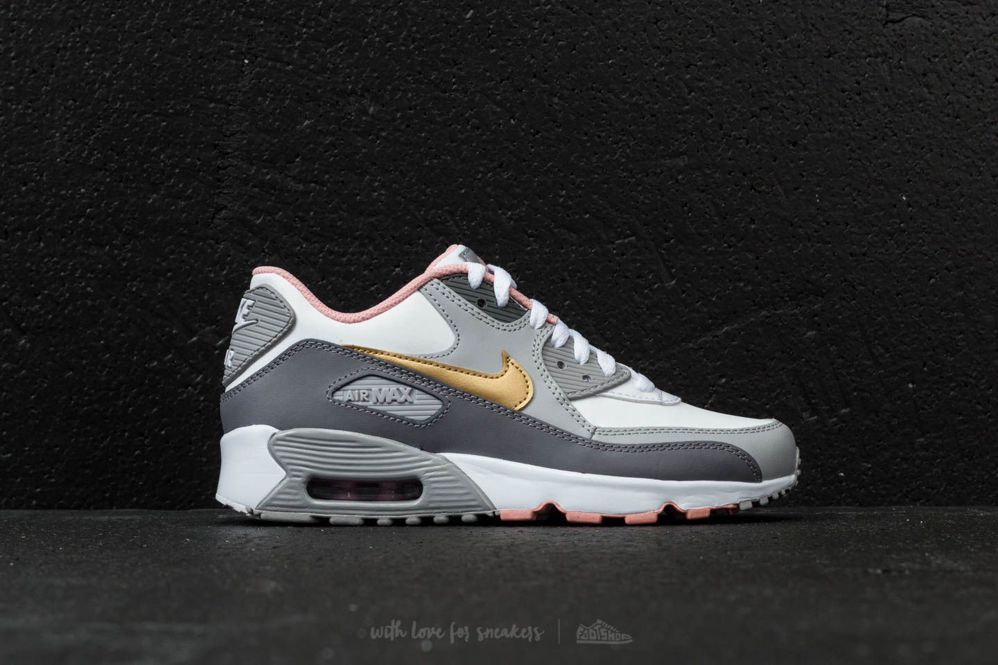 Air max thea j lo-gunsmoke/ white/ metallic gold cheap