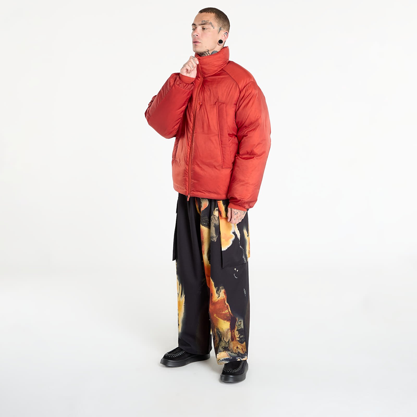 Pufferjackor Y-3 M Puff Jacket Tribe Orange