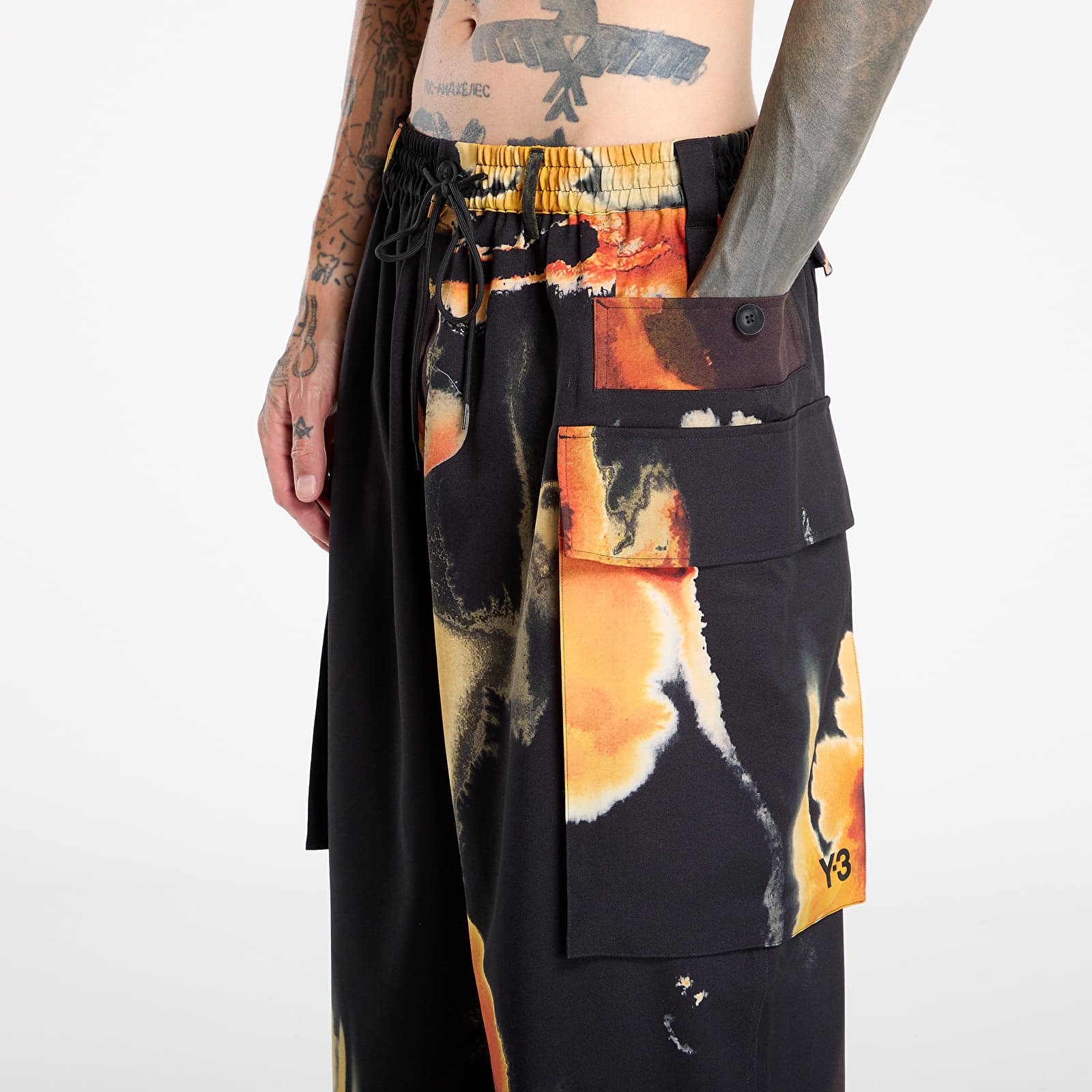Kelnės Y-3 M Aop Cargo Pant Black