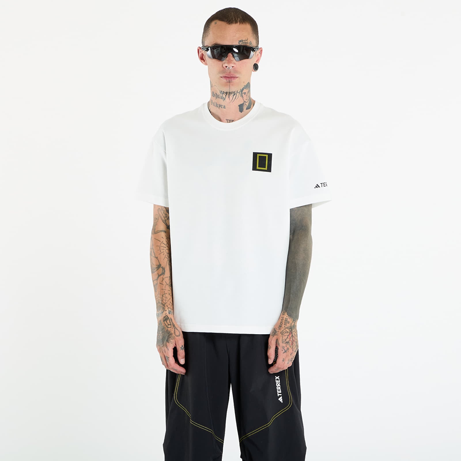 Tricou adidas Terrex National Geographic Graphic Short Sleeve T-Shirt Core White XXL