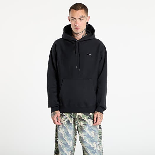 Nike Solo Swoosh Men's Pullover Hoodie Black/ Black/ White