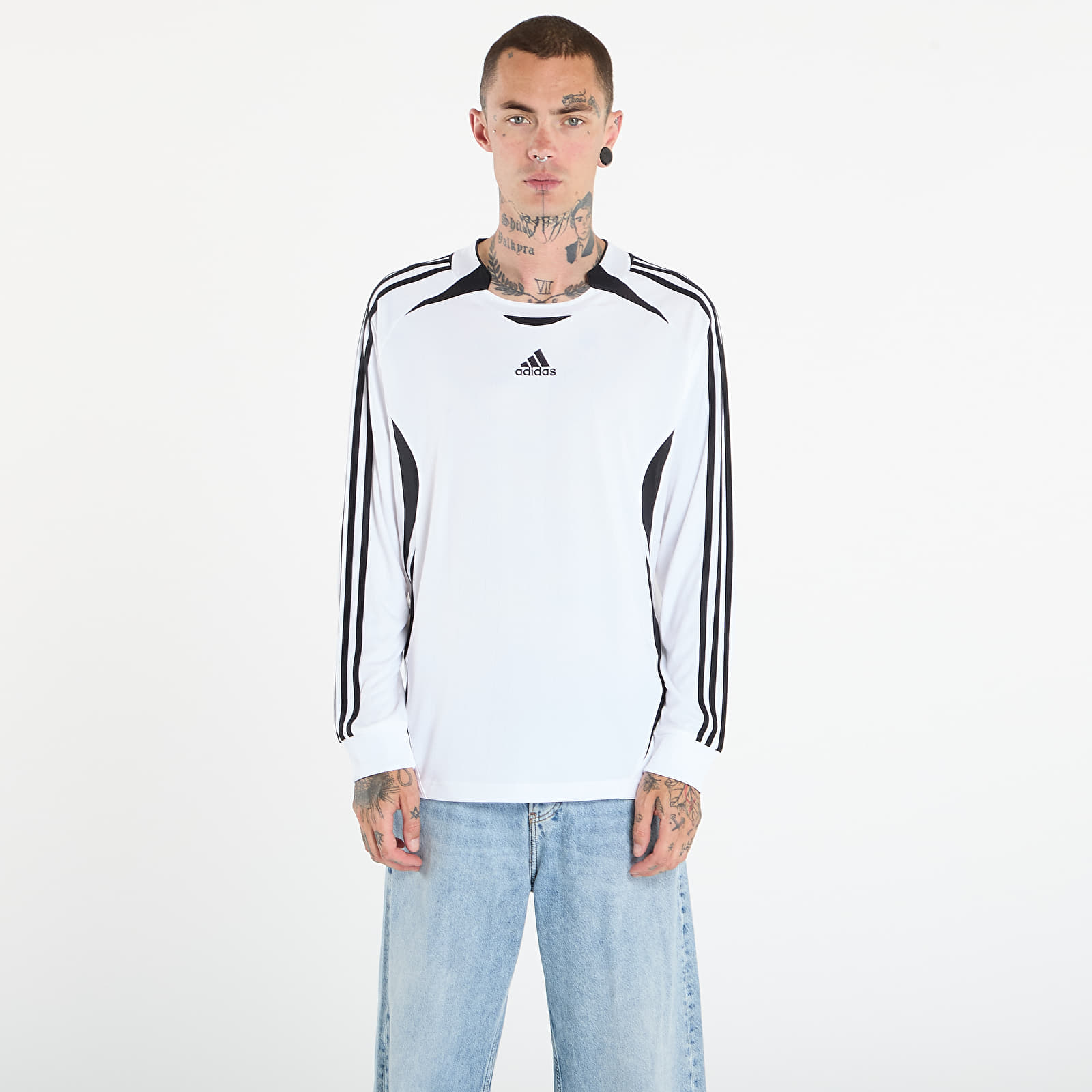 T-shirts adidas Teamgeist Adicolor Long Sleeve T-Shirt White