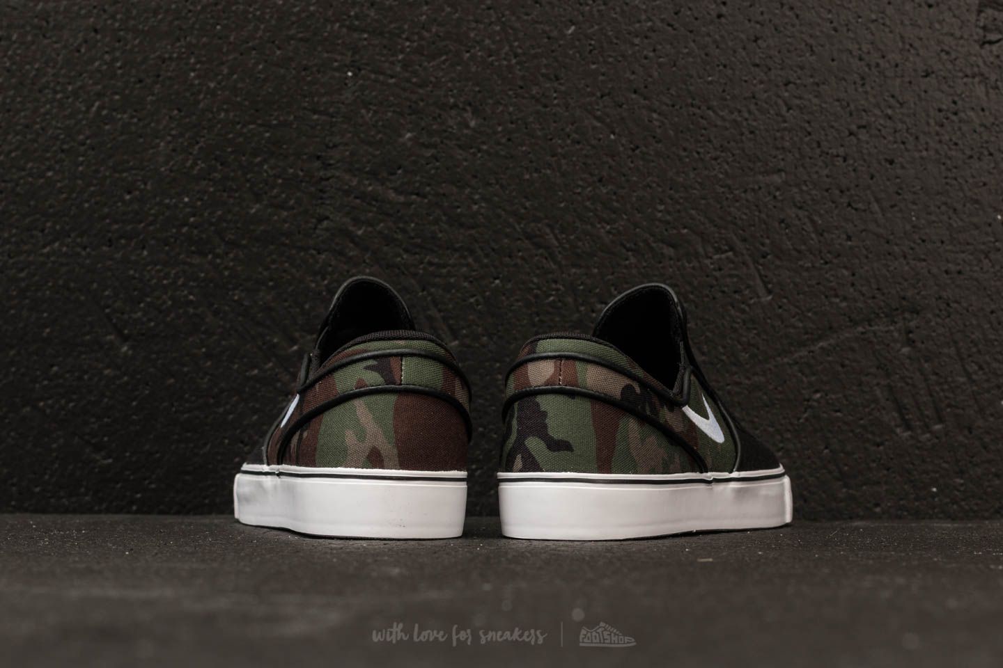 Zapatillas mujer Nike SB Stefan Janoski CNVS Slip (GS) Black/ Black-Gum Ligh Brown