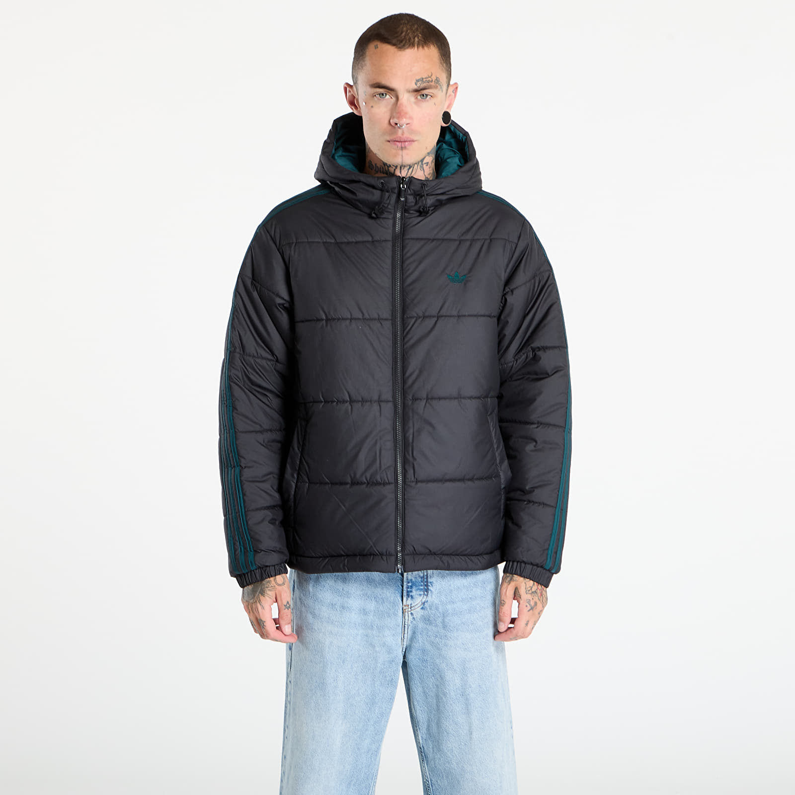 Striukės adidas Adicolor Reversible Jacket Black/ Aurora Ivy/ White