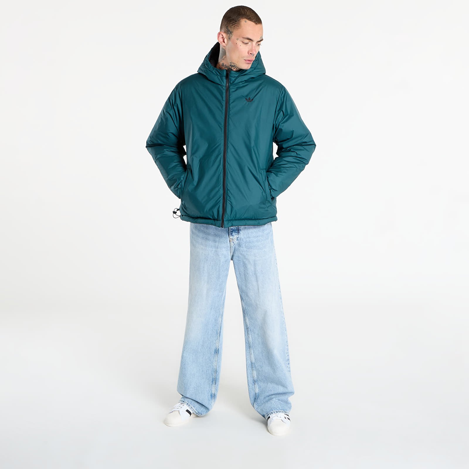 Striukės adidas Adicolor Reversible Jacket Black/ Aurora Ivy/ White