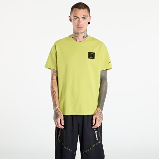 T-shirt adidas Terrex National Geographic Graphic Short Sleeve T-Shirt Preloved Lime