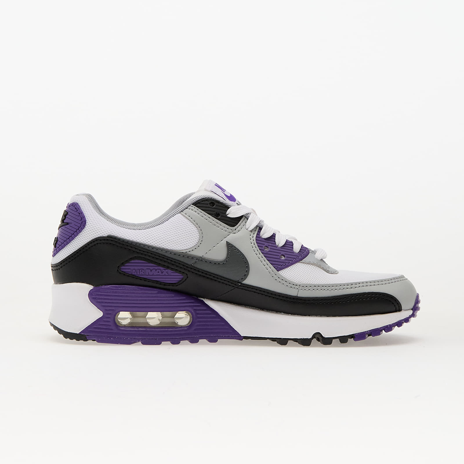 Skor för kvinnor Nike Wmns Air Max 90 White/ Iron Grey-Black-Wolf Grey-Wild Grape