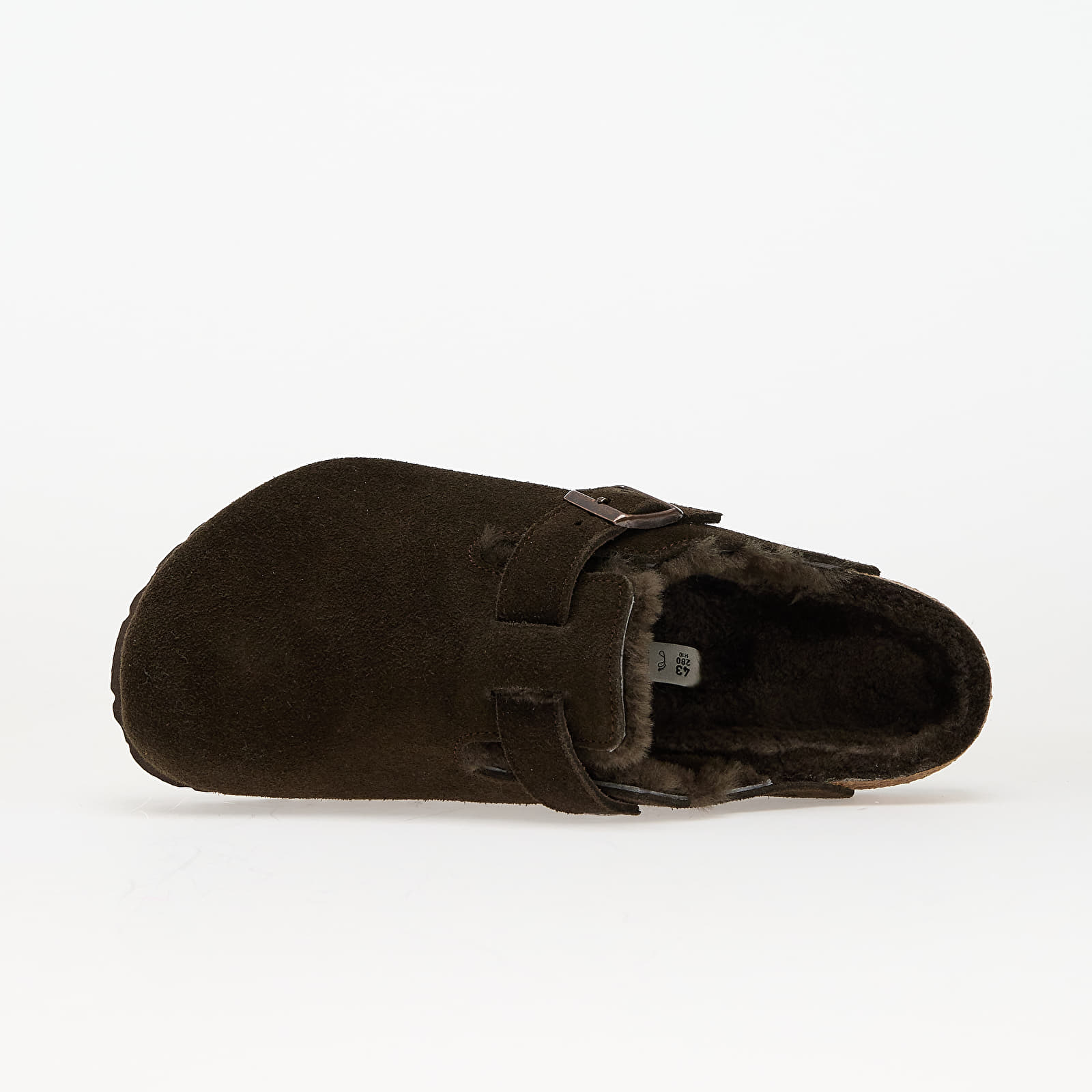 Pánske tenisky a topánky Birkenstock Boston Shearling Suede Leather/ Fur Mocca