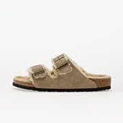 Birkenstock Arizona Shearling Suede Leather/ Fur Taupe
