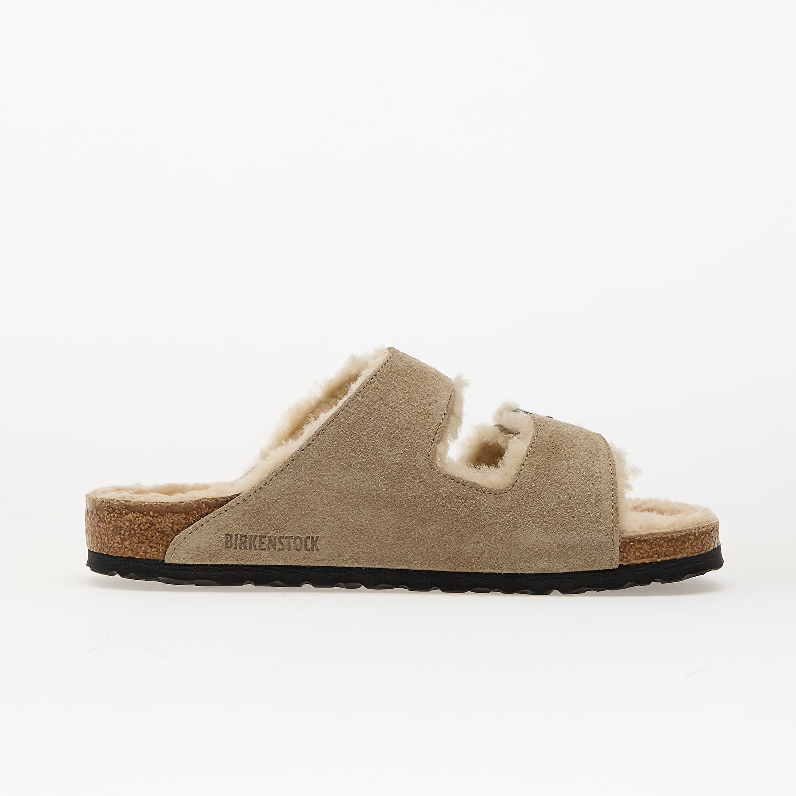 Pánske tenisky a topánky Birkenstock Arizona Shearling Suede Leather/ Fur Taupe