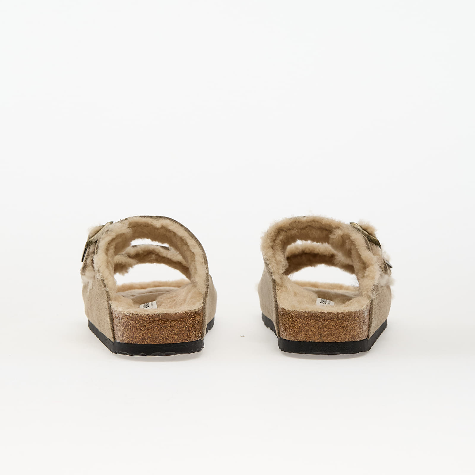 Pánske tenisky a topánky Birkenstock Arizona Shearling Suede Leather/ Fur Taupe