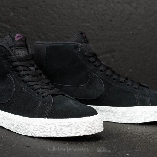 Men s shoes Nike SB Zoom Blazer Mid Decon Black Black Pro Purple Footshop