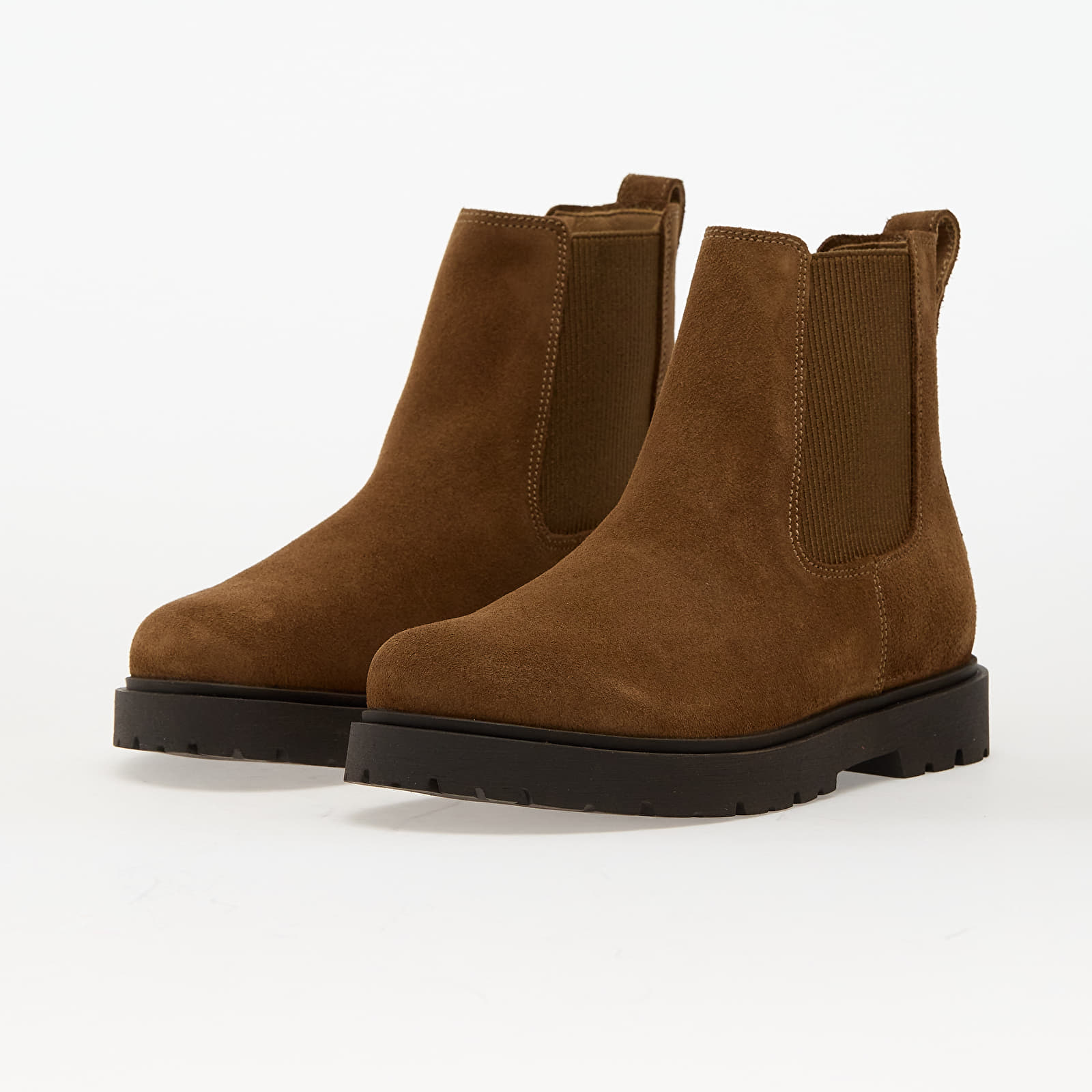 Skor för kvinnor Birkenstock Highwood Slip On Women Suede Leather Dark Tea