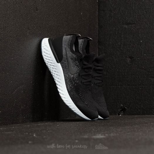 Women s shoes Wmns Nike Epic React Flyknit Black Black Dark Grey Footshop