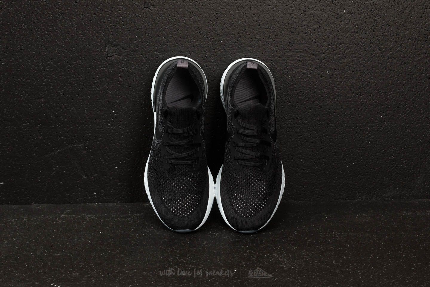 Women s shoes Wmns Nike Epic React Flyknit Black Black Dark Grey