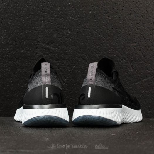 Epic react flyknit top black grey womens