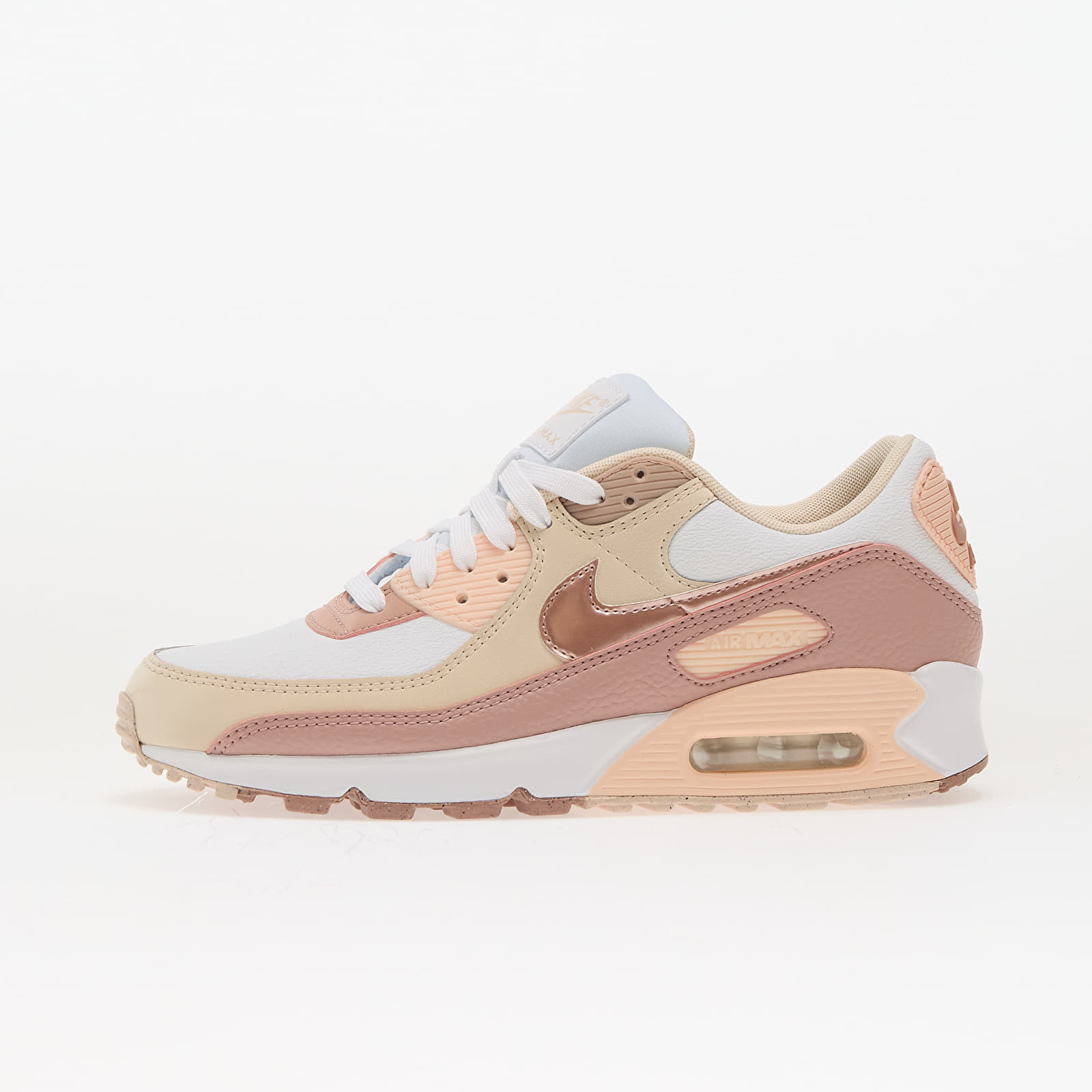 Moteriška avalynė Nike Wmns Air Max 90 Nn Prm White/ Particle Pink-Washed Coral-Pearl White