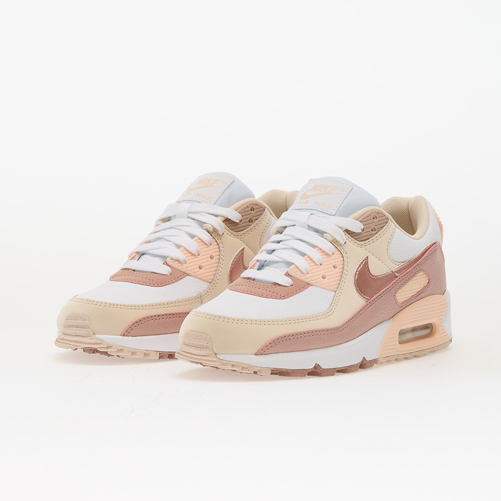 Moteriška avalynė Nike Wmns Air Max 90 Nn Prm White/ Particle Pink-Washed Coral-Pearl White