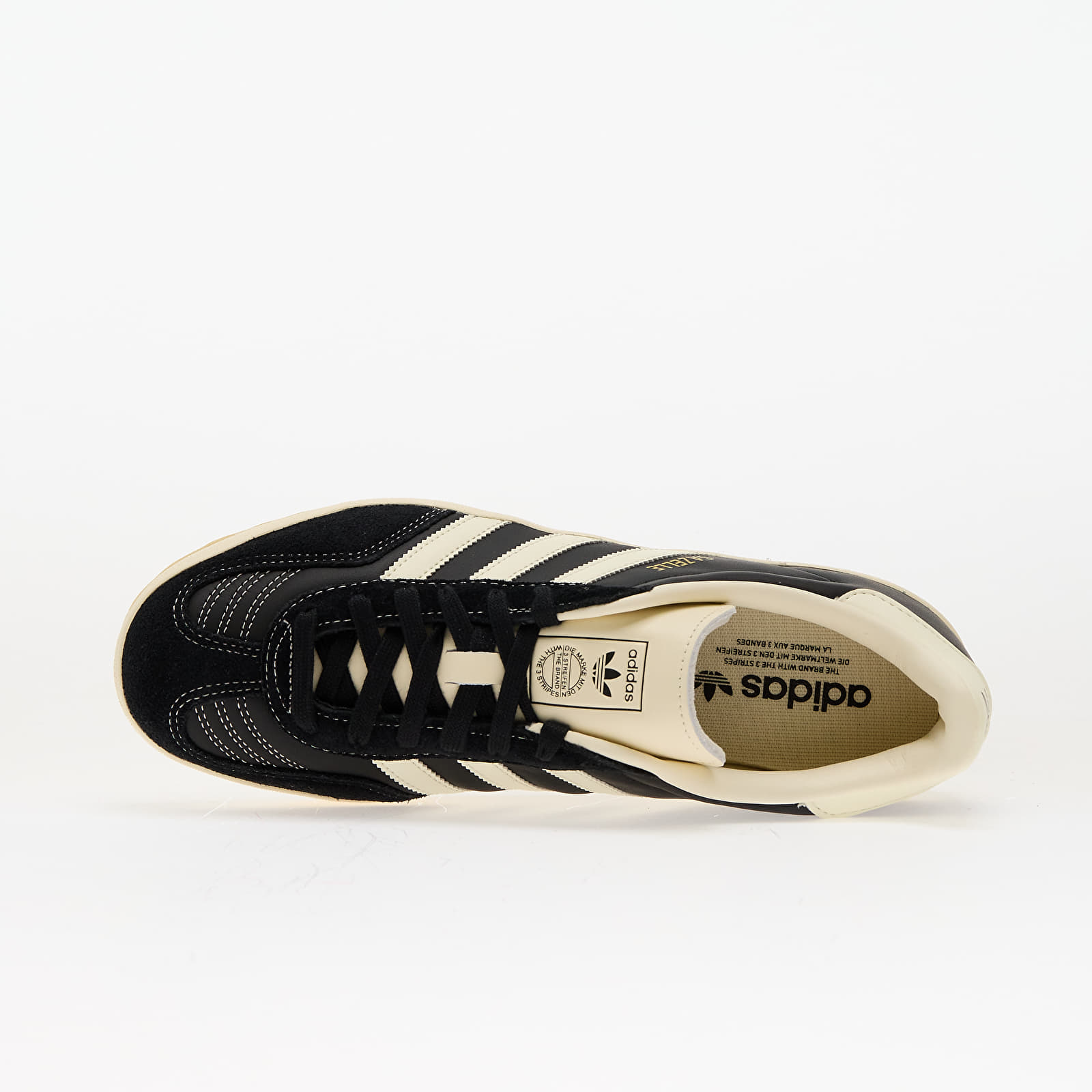Men's shoes adidas Gazelle Indoor Core Black/ Crew White/ Gold Metallic
