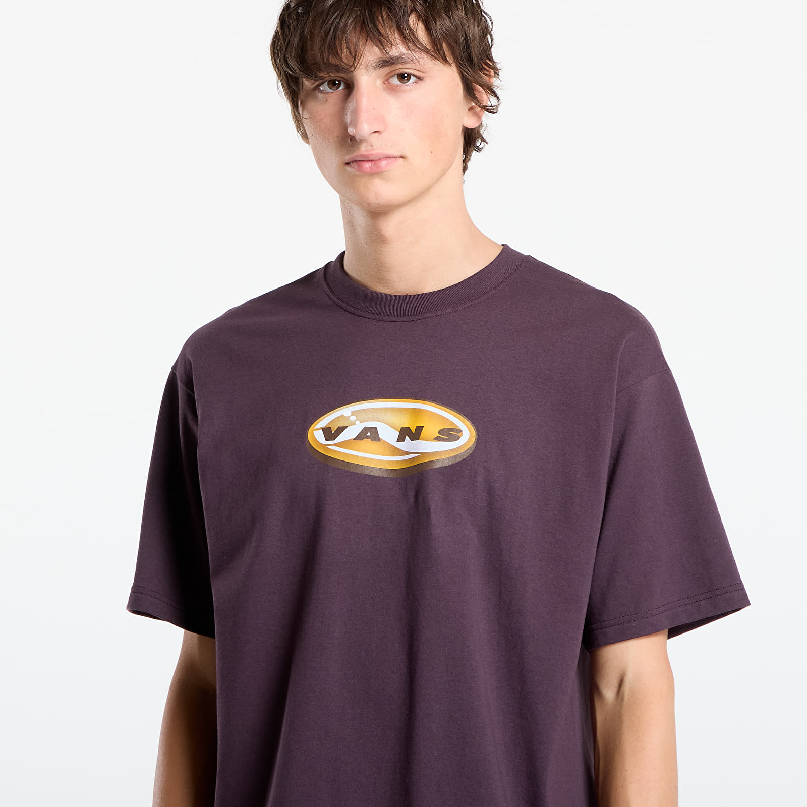Trička Vans 3D Retroval Short Sleeve Tee Dark Port