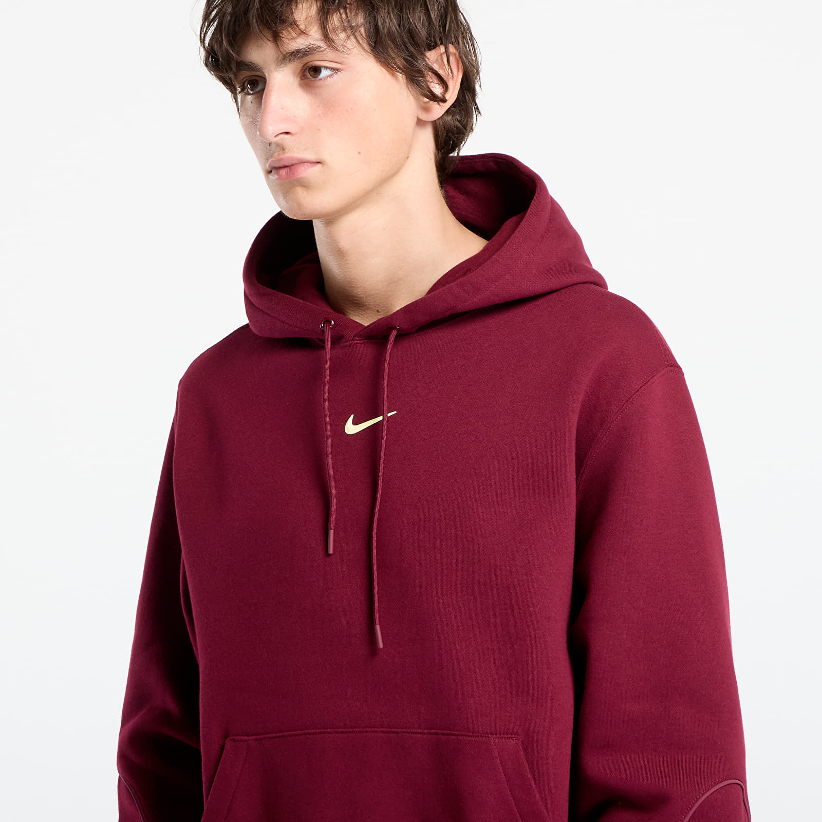 Mikiny Nike x NOCTA Fleece CS Hoodie Dark Beetroot/ Adobe/ Citron Tint