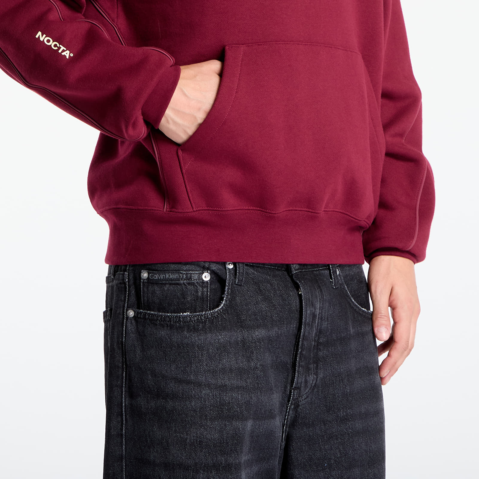 Mikiny Nike x NOCTA Fleece CS Hoodie Dark Beetroot/ Adobe/ Citron Tint