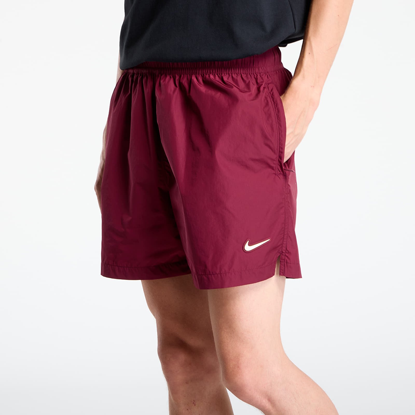 Šortai Nike x NOCTA Cardinal Nylon Shorts Dark Beetroot/ Adobe/ Citron Tint