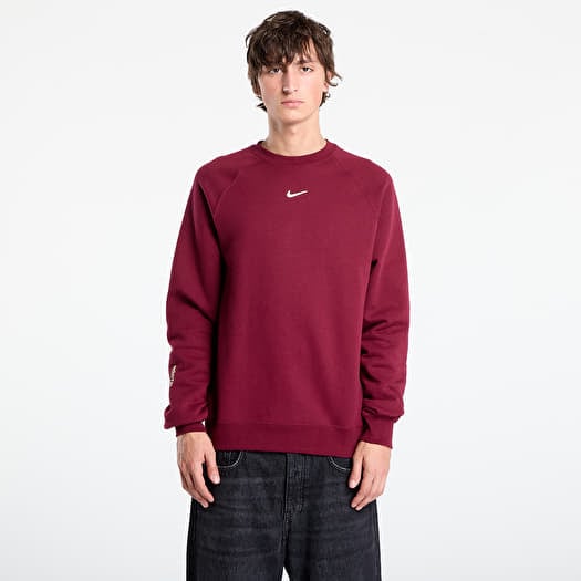 Mikina NOCTA Men's Fleece CS Crew Dark Beetroot/ Citron Tint