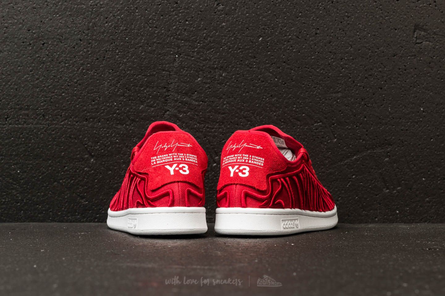 Men's shoes Y-3 Shishu Stan Chilli Pepper/ Chilli Pepper/ Ftw White