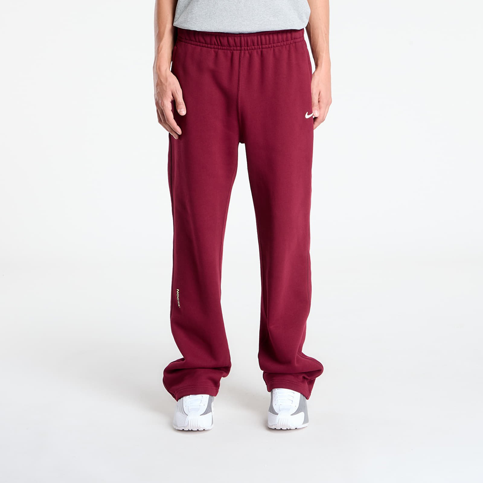 Pantaloni Nike x NOCTA Fleece CS Open-Hem Sweatpants Dark Beetroot/ Adobe/ Citron Tint L