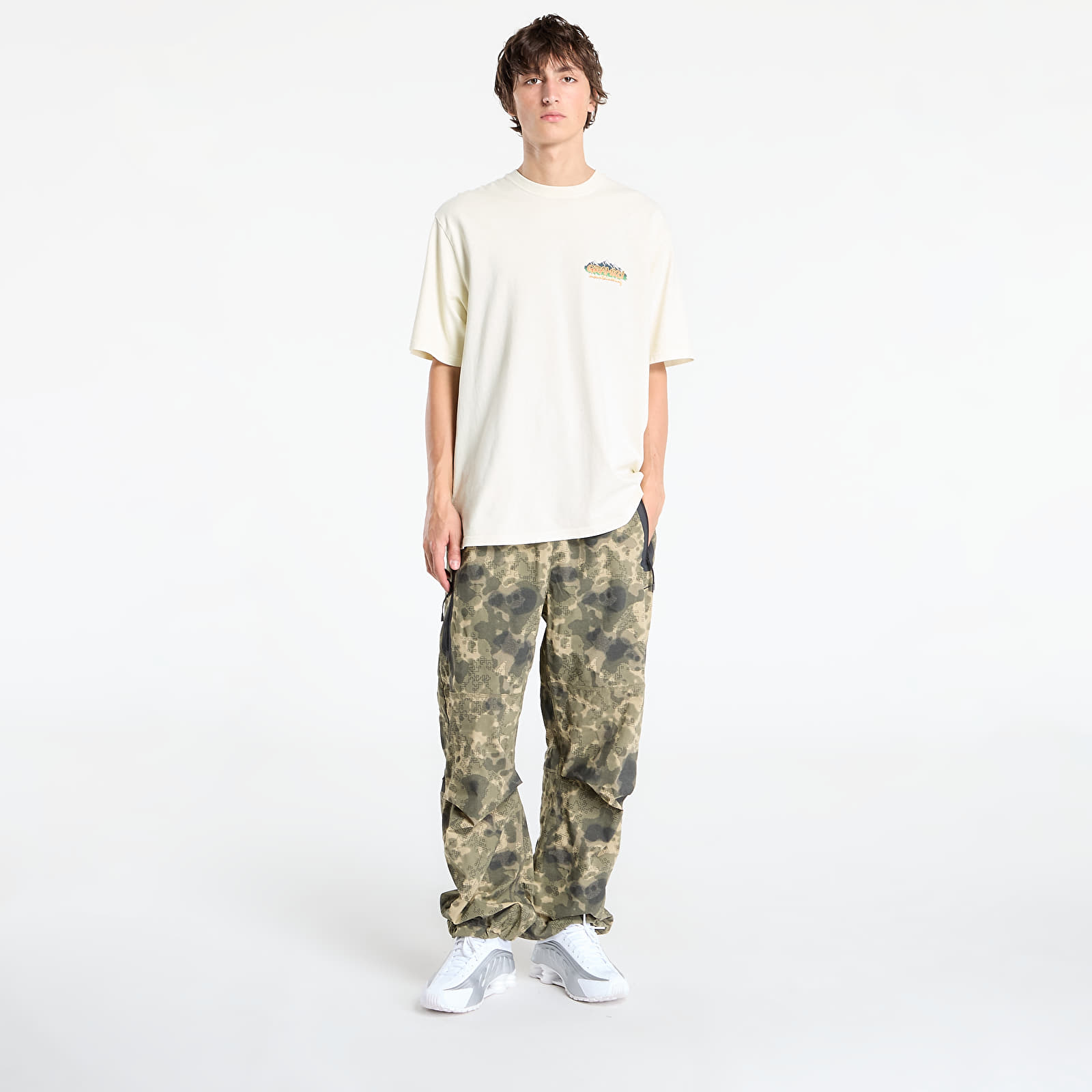 Pantalones de hombre Nike Tech Men's Dri-FIT Woven Camo Loose-Fit Pants Neutral Olive/ Black