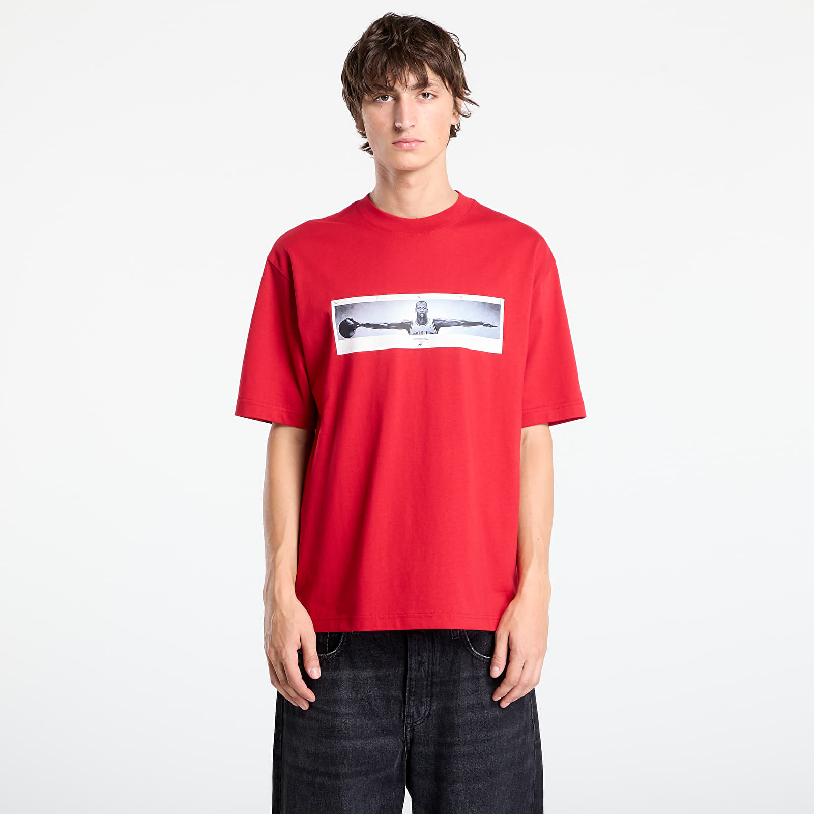 Marškinėliai Jordan Men's Photo T-Shirt Gym Red/ Black