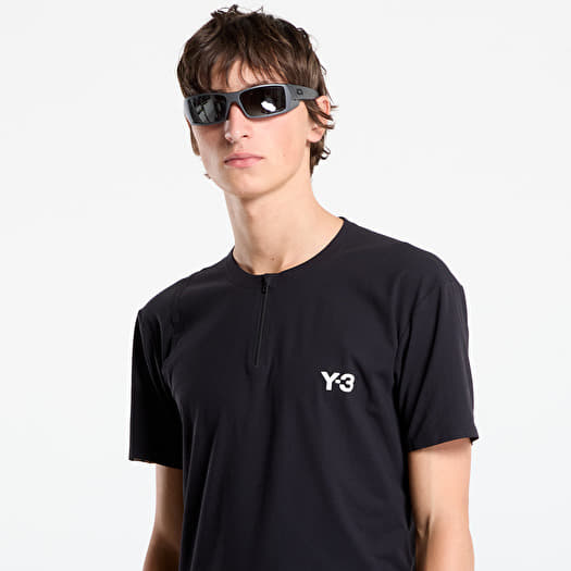 T-shirts Y-3 Zip Tee Black (JY6946) | Footshop