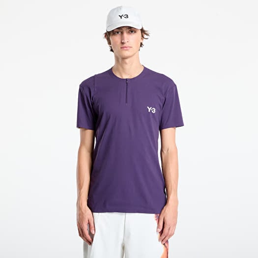 Tričko Y-3 Zip Tee Aurora Plum